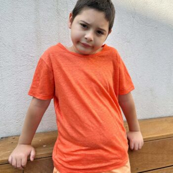 Tricou din in tricotat Sunset