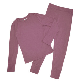 Set bluza si colanti din lana merinos si matase Turkish Rose